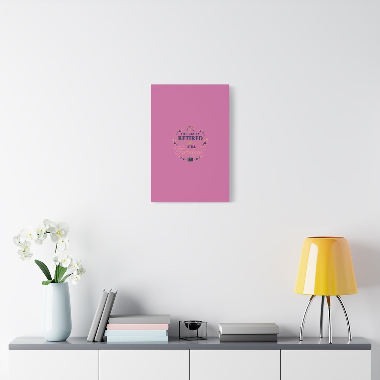 Officially Retired & Still Fabulous Canvas, retirement gifts for women | personalized retirement gifts
