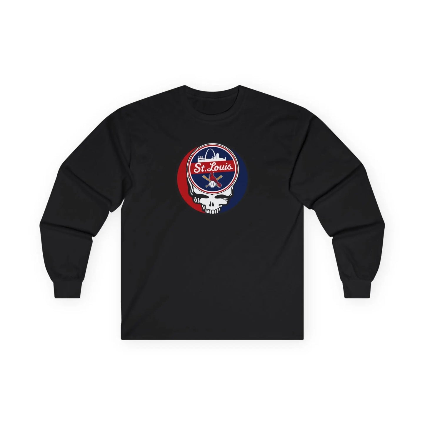 St. Louis Cardinals Original Stealie Grateful Dead Long Sleeve Shirt