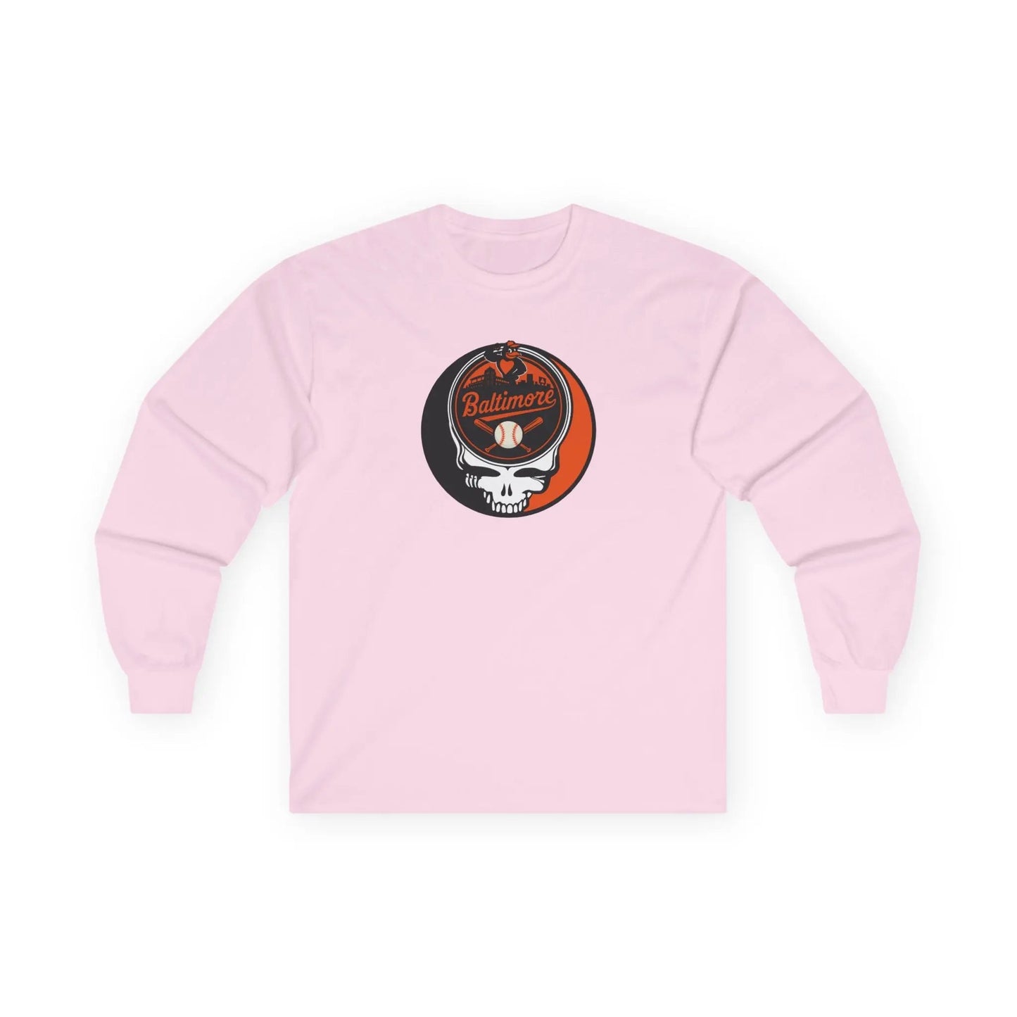 Baltimore Orioles Original Stealie Grateful Dead Long Sleeve Shirt