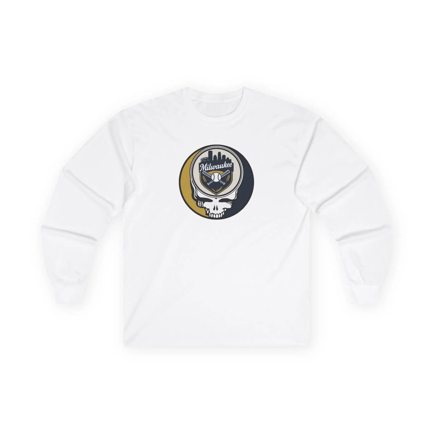 Milwaukee Brewers Original Stealie Grateful Dead Long Sleeve Shirt