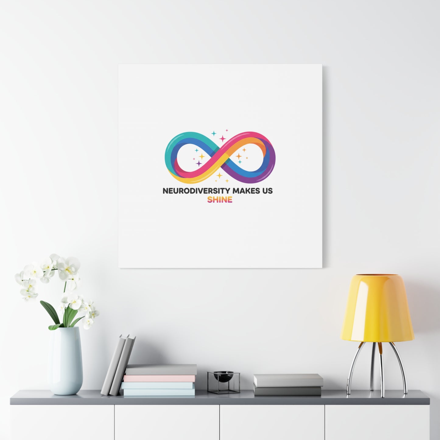 Neurodiversity Makes Us Shine Canvas | Autism Acceptance, Autistic Pride