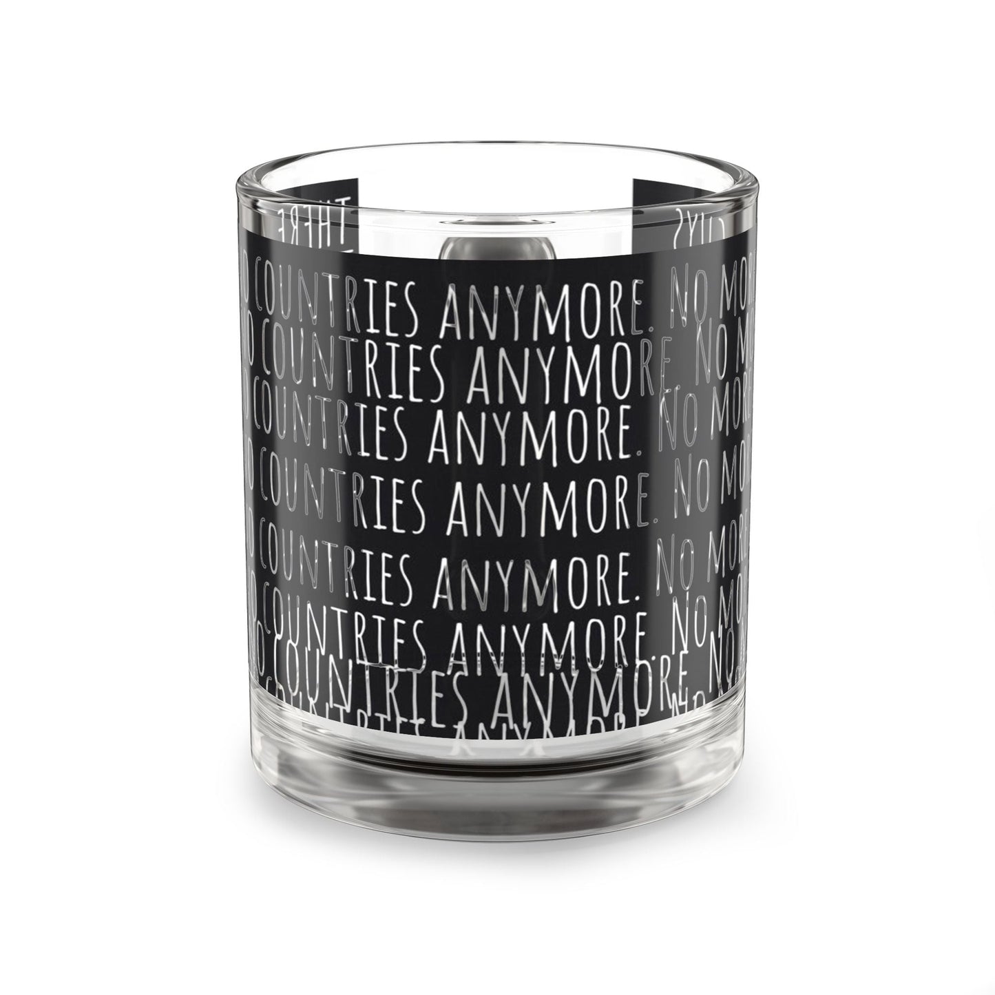 Glass Mug, 10 oz - "No More Countries"
