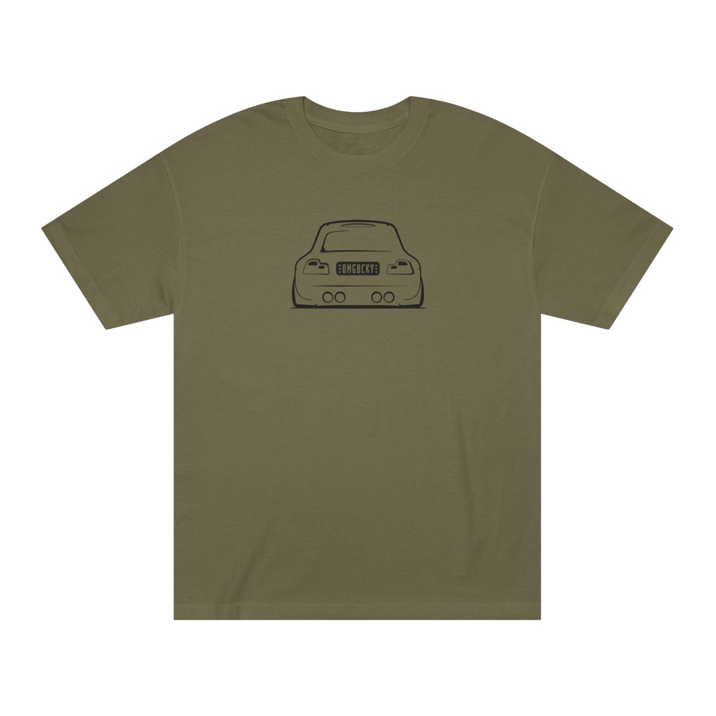 OMGBCKY Black Coupe Silhouette Tee - Unisex American Apparel Classic T-Shirt