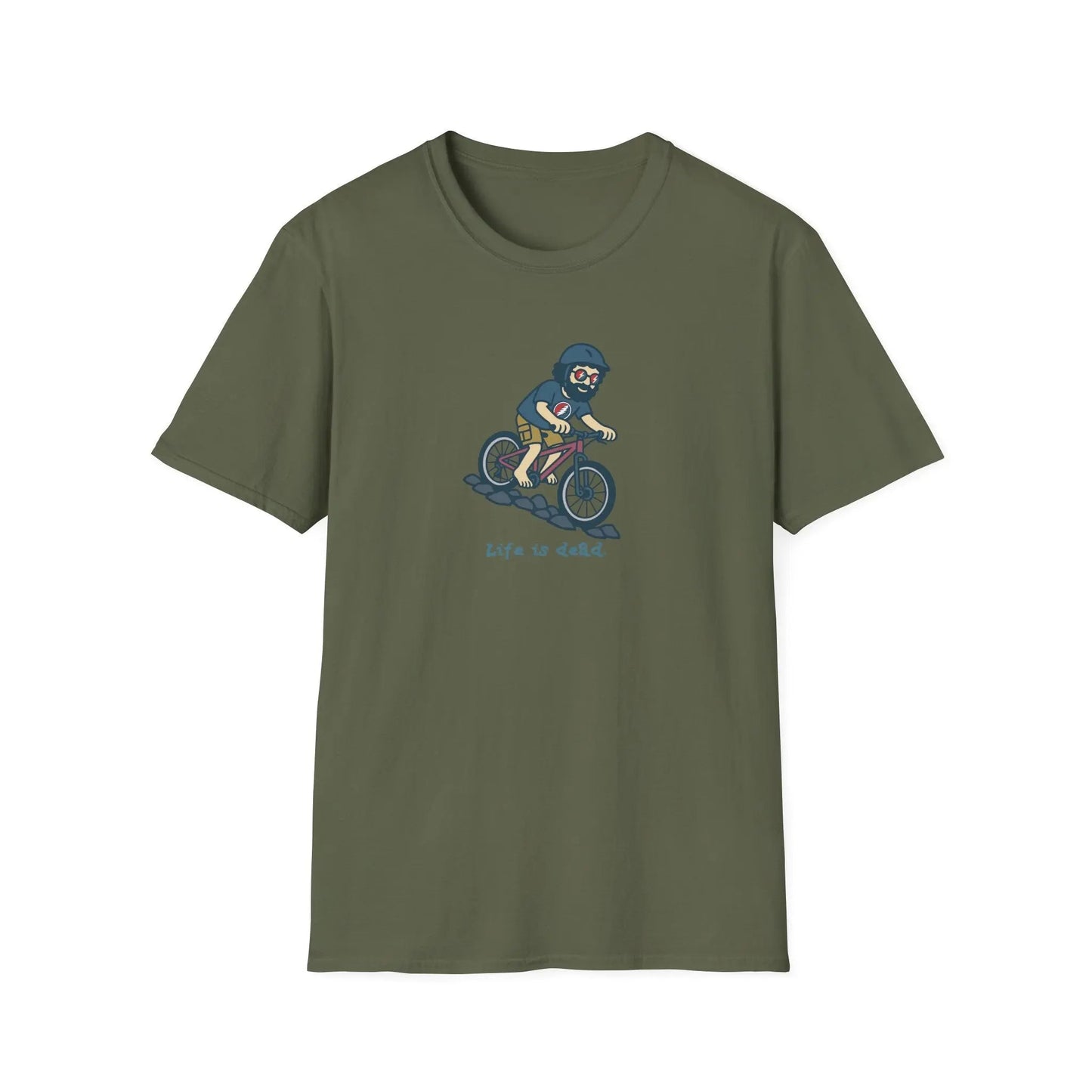 Mountain Bikin' Jerry - Life is dead.® × Grateful Dead Tee