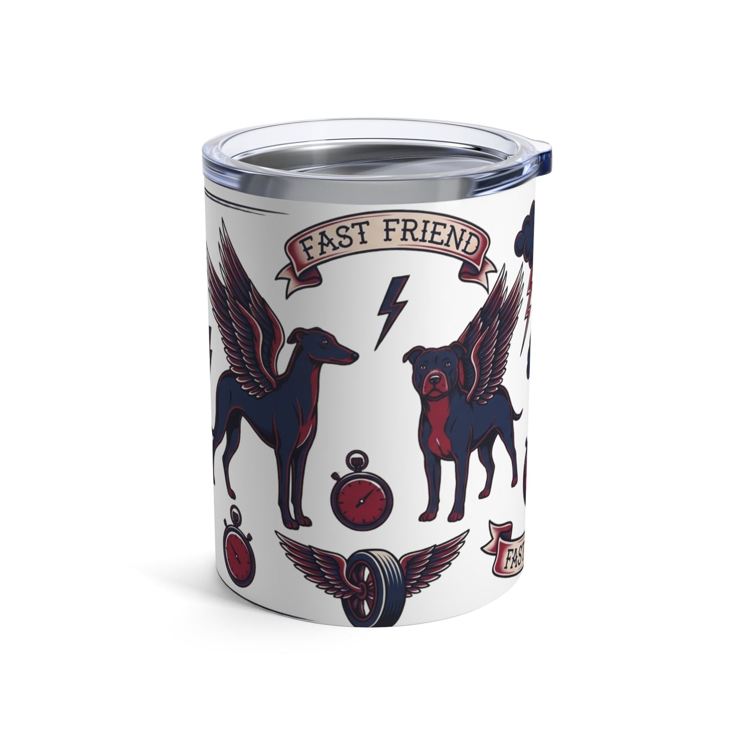 Tattoo Parlor Pups - Winged Wanderers 12oz Short Tumbler
