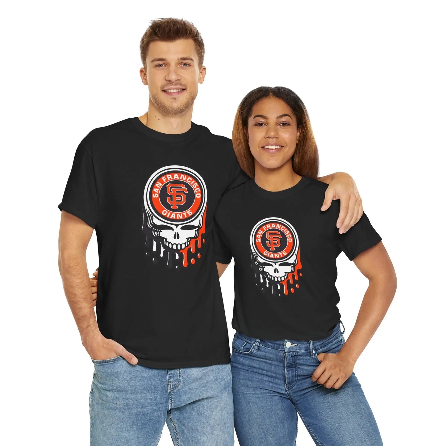 San Francisco Giants Logo Dripping Stealie × Grateful Dead Tee