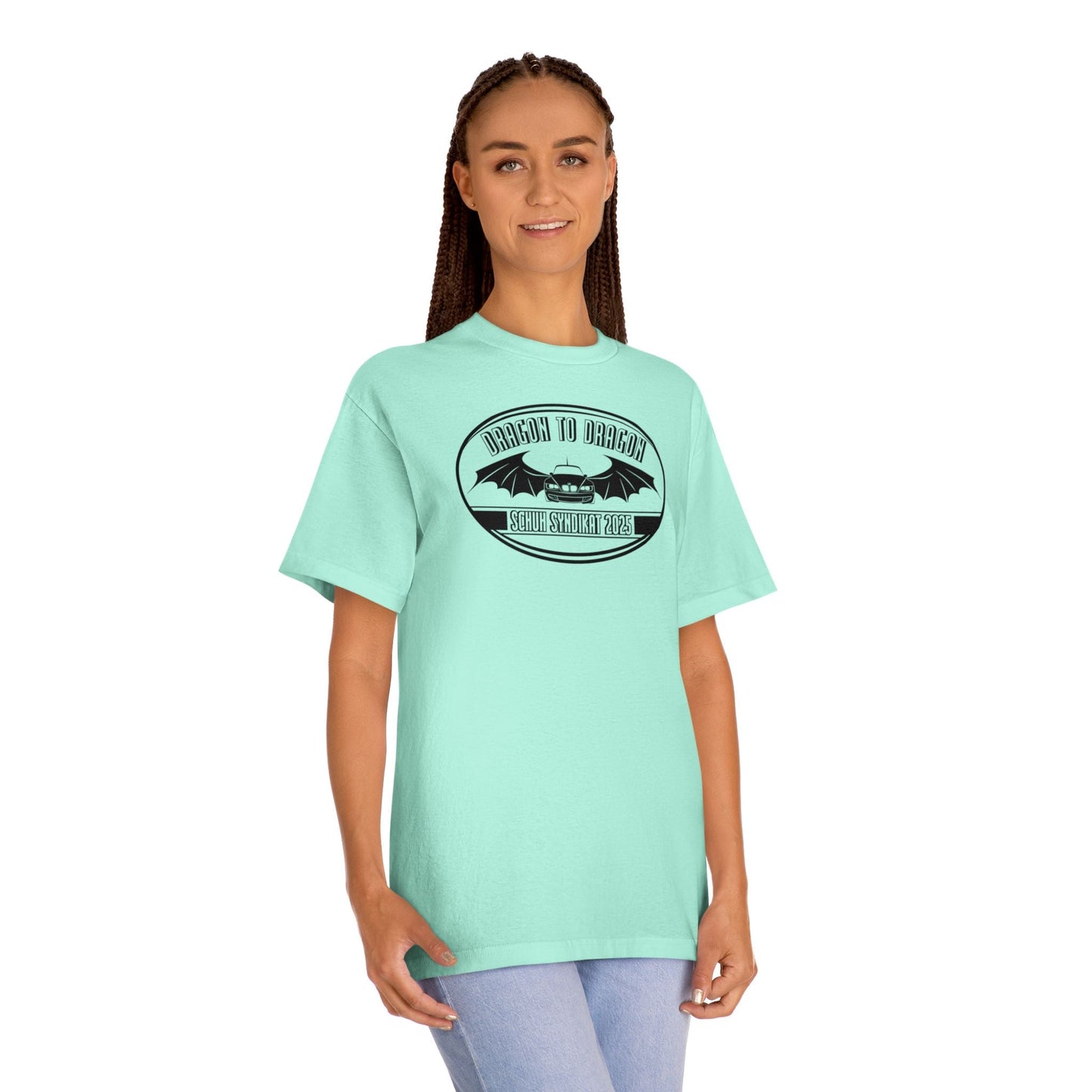 Schuh Syndikat Dragon to Dragon 2025 Light Color Tee - Unisex American Apparel Classic T-Shirt