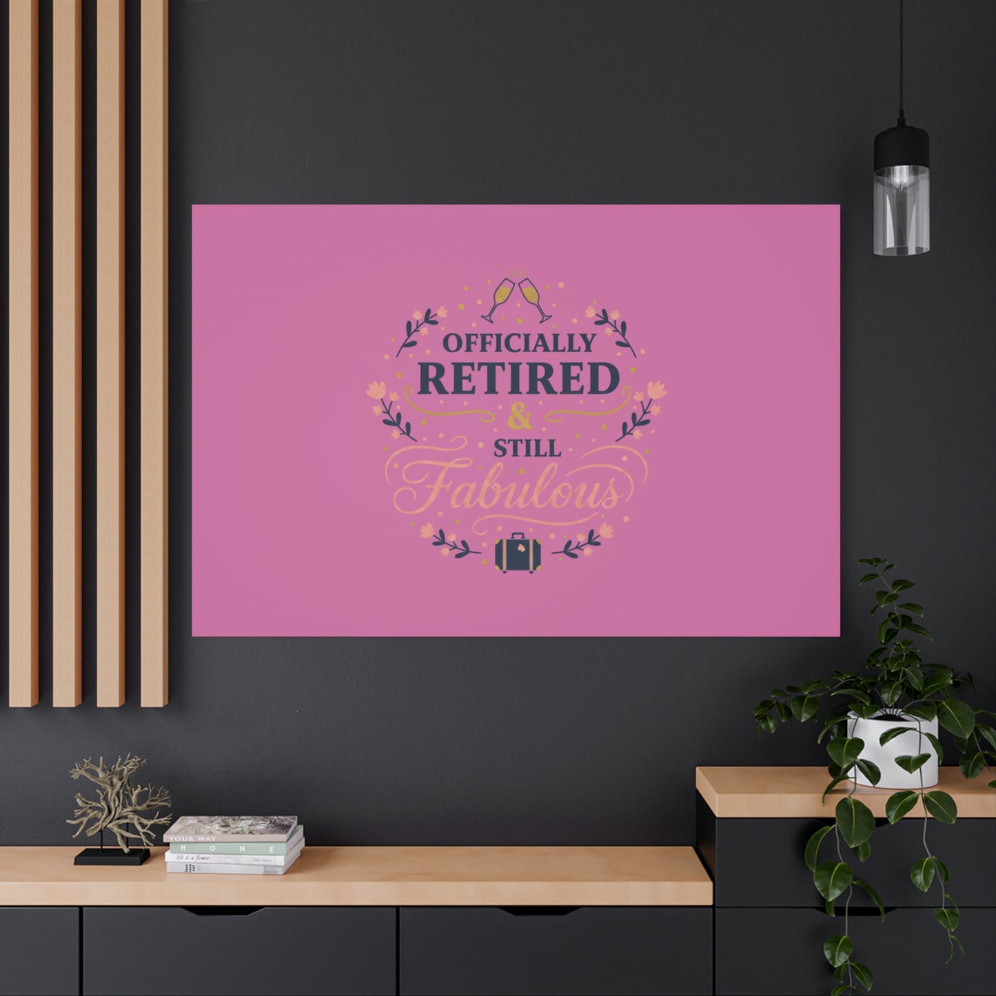 Officially Retired & Still Fabulous Canvas, retirement gifts for women | personalized retirement gifts