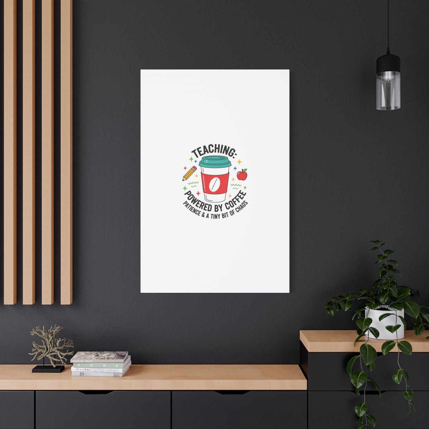 Teaching Powered by Coffee Canvas, Teacher Appreciation Gifts | Teacher Life, Classroom Humor