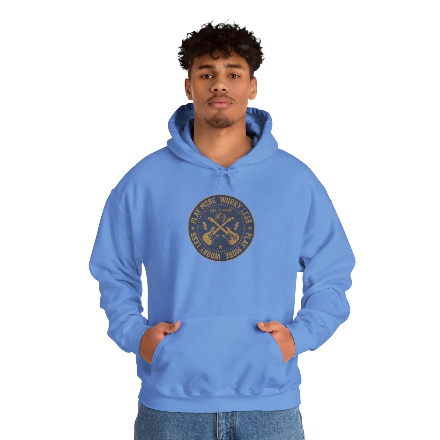 Life is dead.® Play More, Worry Less Hoodie