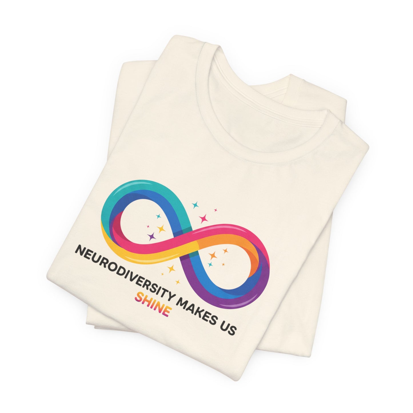 Neurodiversity Makes Us Shine Tee | neurodivergent, autistic pride