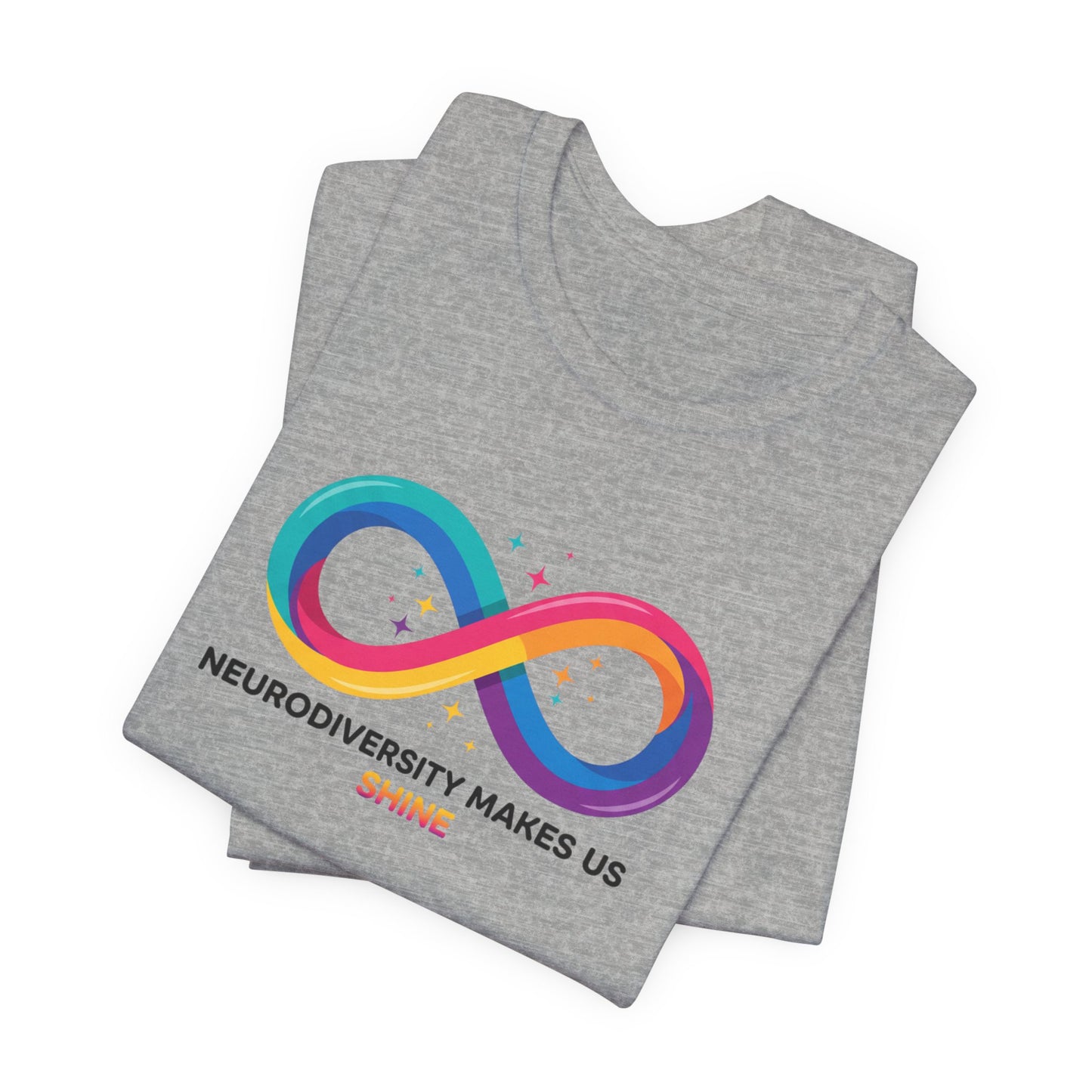 Neurodiversity Makes Us Shine Tee | neurodivergent, autistic pride