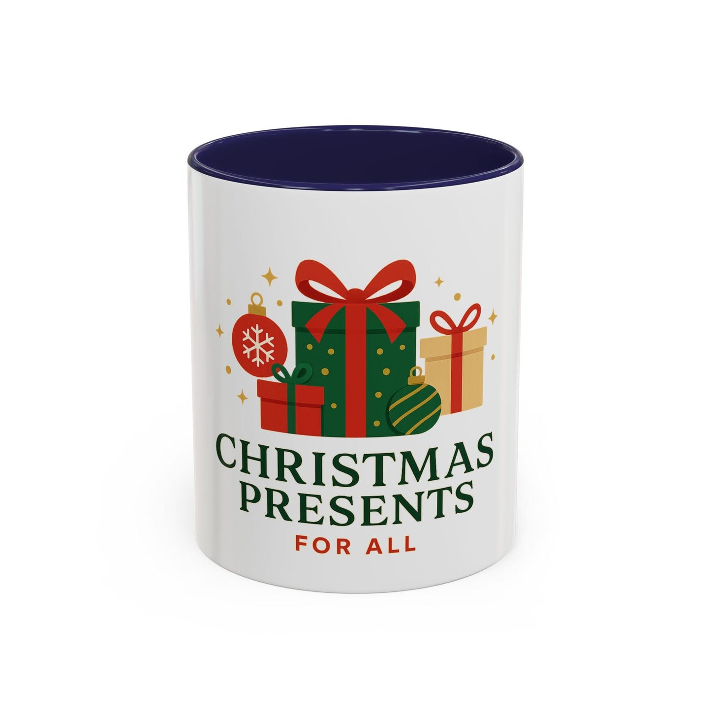 Christmas Presents Coffee Mug — Holiday Gift Mug (Accent 11/oz)