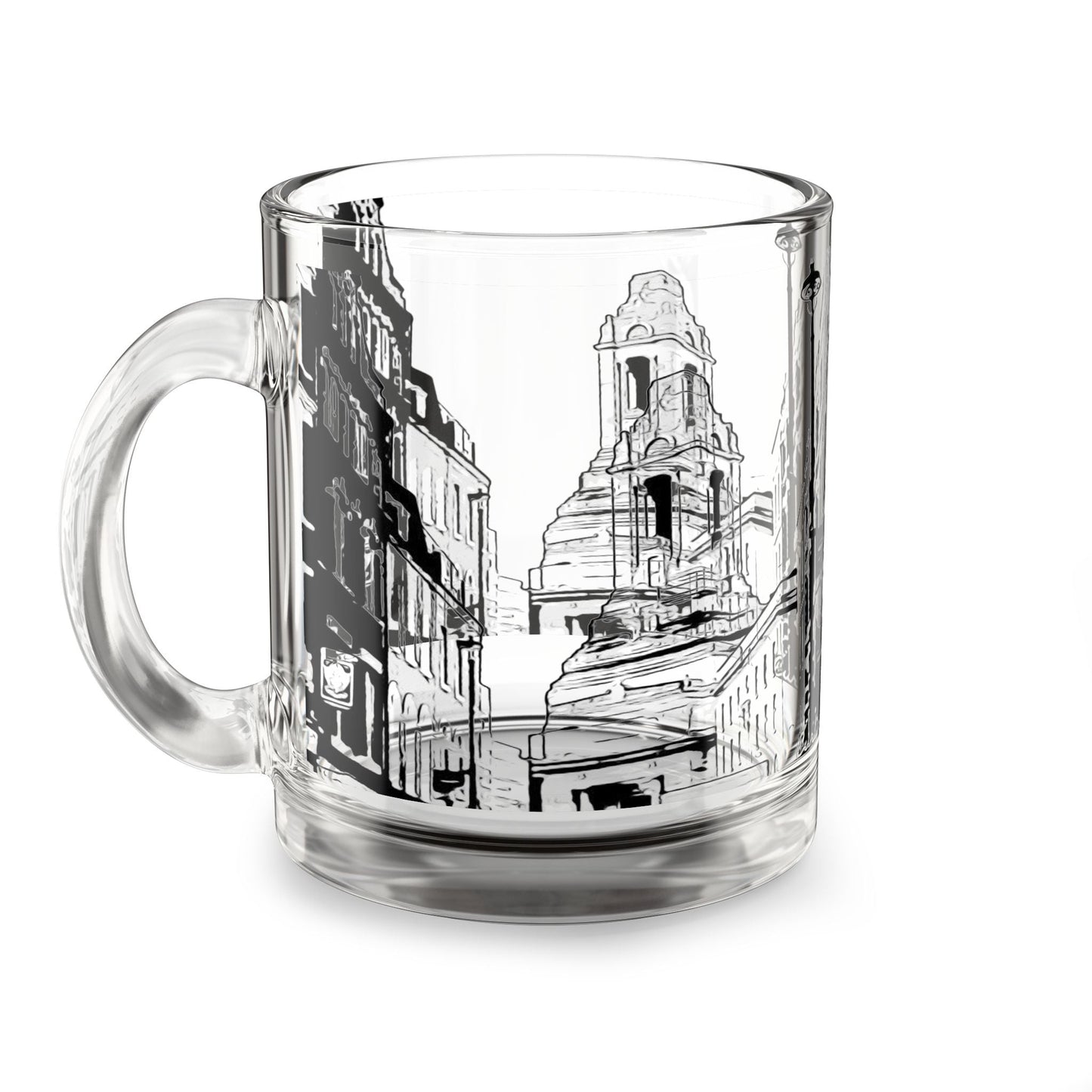 Glass Mug - "A Grand Place" - 10 oz