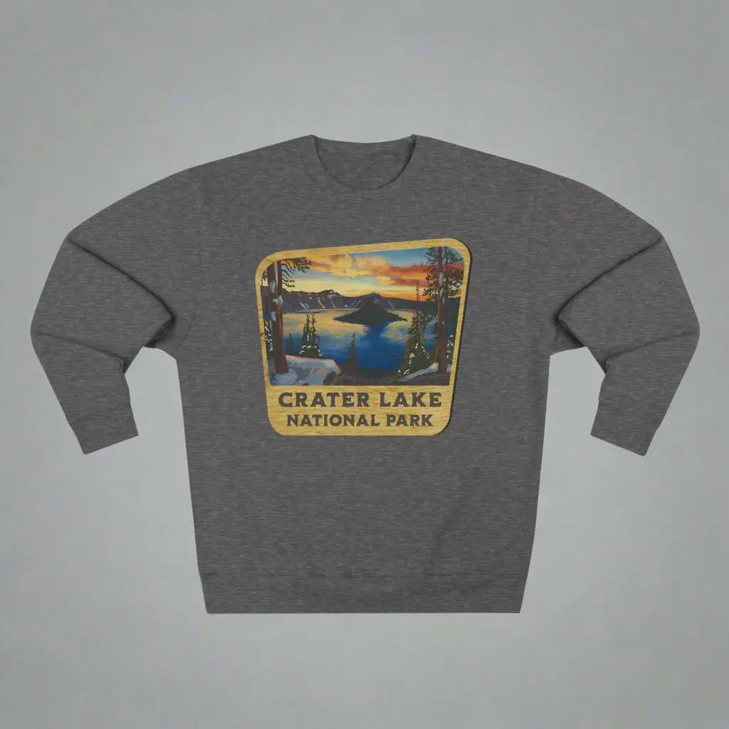 Crater Lake National Park Crewneck Sweatshirt Wood Sign