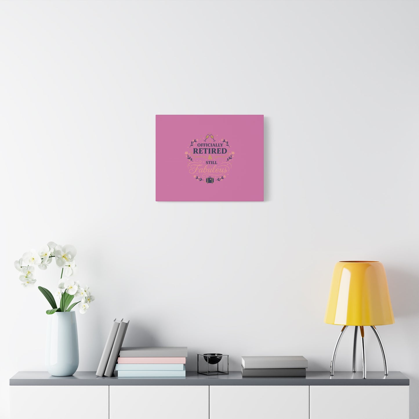 Officially Retired & Still Fabulous Canvas, retirement gifts for women | personalized retirement gifts