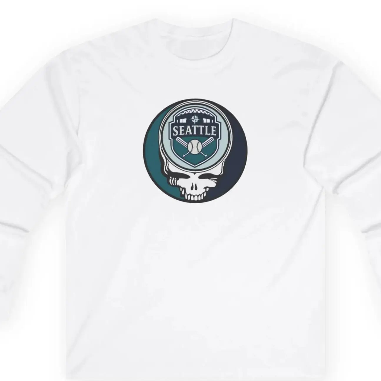 Seattle Mariners Original Stealie Grateful Dead Long Sleeve Shirt