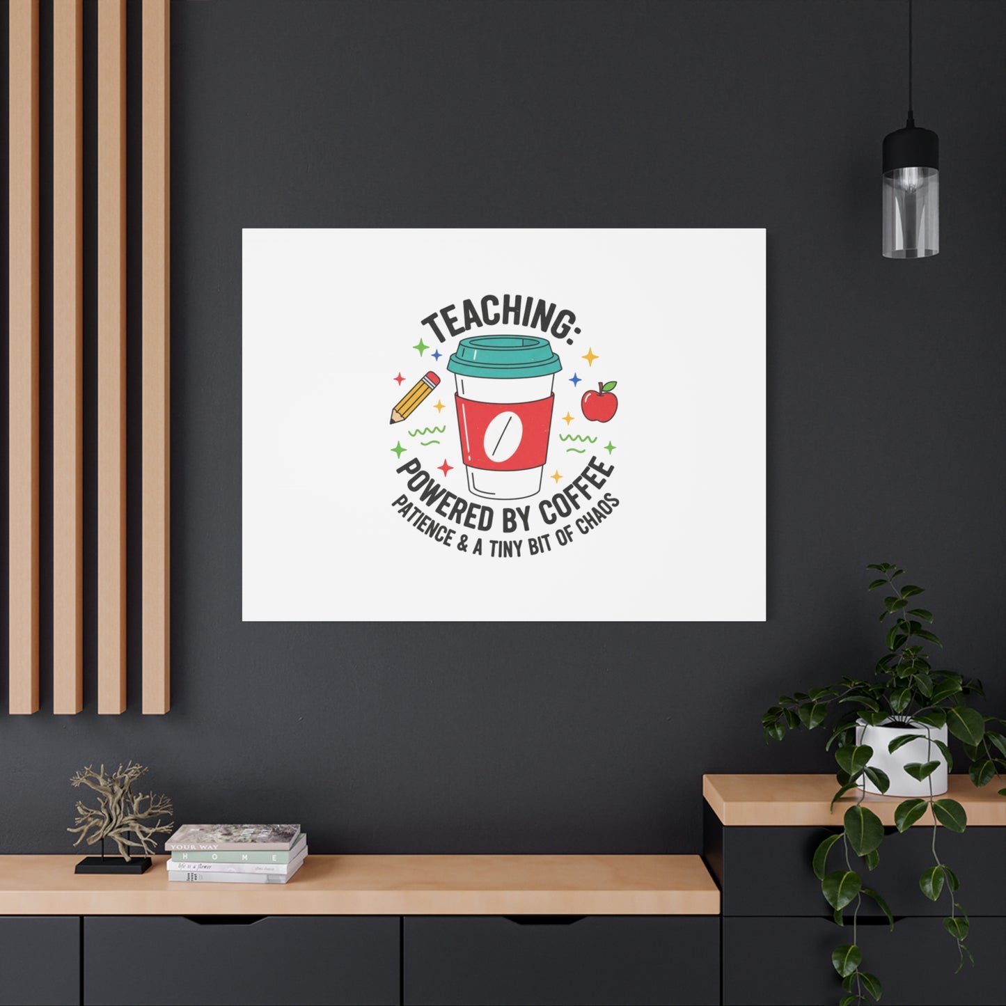 Teaching Powered by Coffee Canvas, Teacher Appreciation Gifts | Teacher Life, Classroom Humor