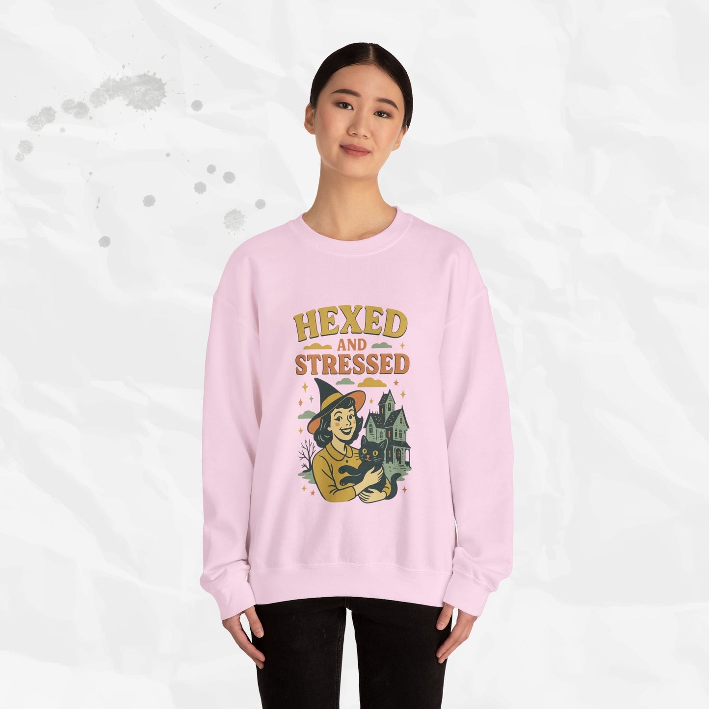 Hexed and Stressed – Crewneck Sweatshirt