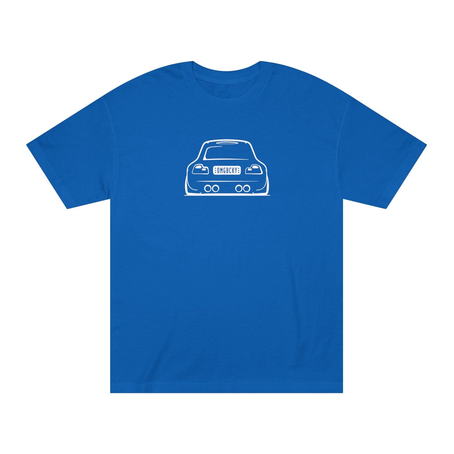 OMGBCKY White Coupe Silhouette Tee - Unisex American Apparel Classic T-Shirt