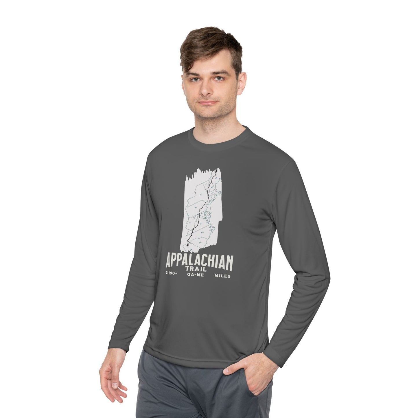 Appalachian Trail White Blaze Unisex Long Sleeve Performance Shirt