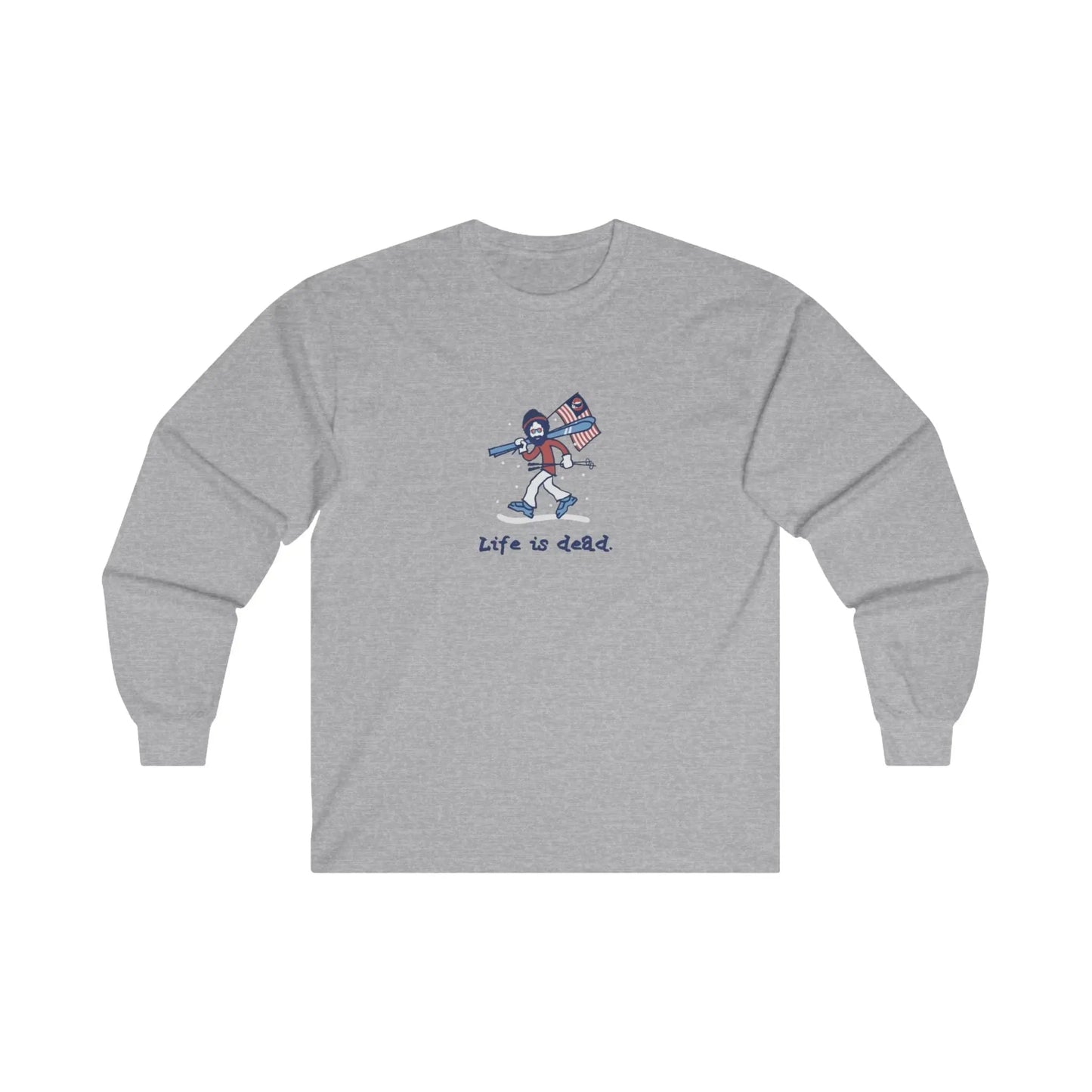 Life is dead.® Skier Jerry Grateful Dead Long Sleeve Shirt