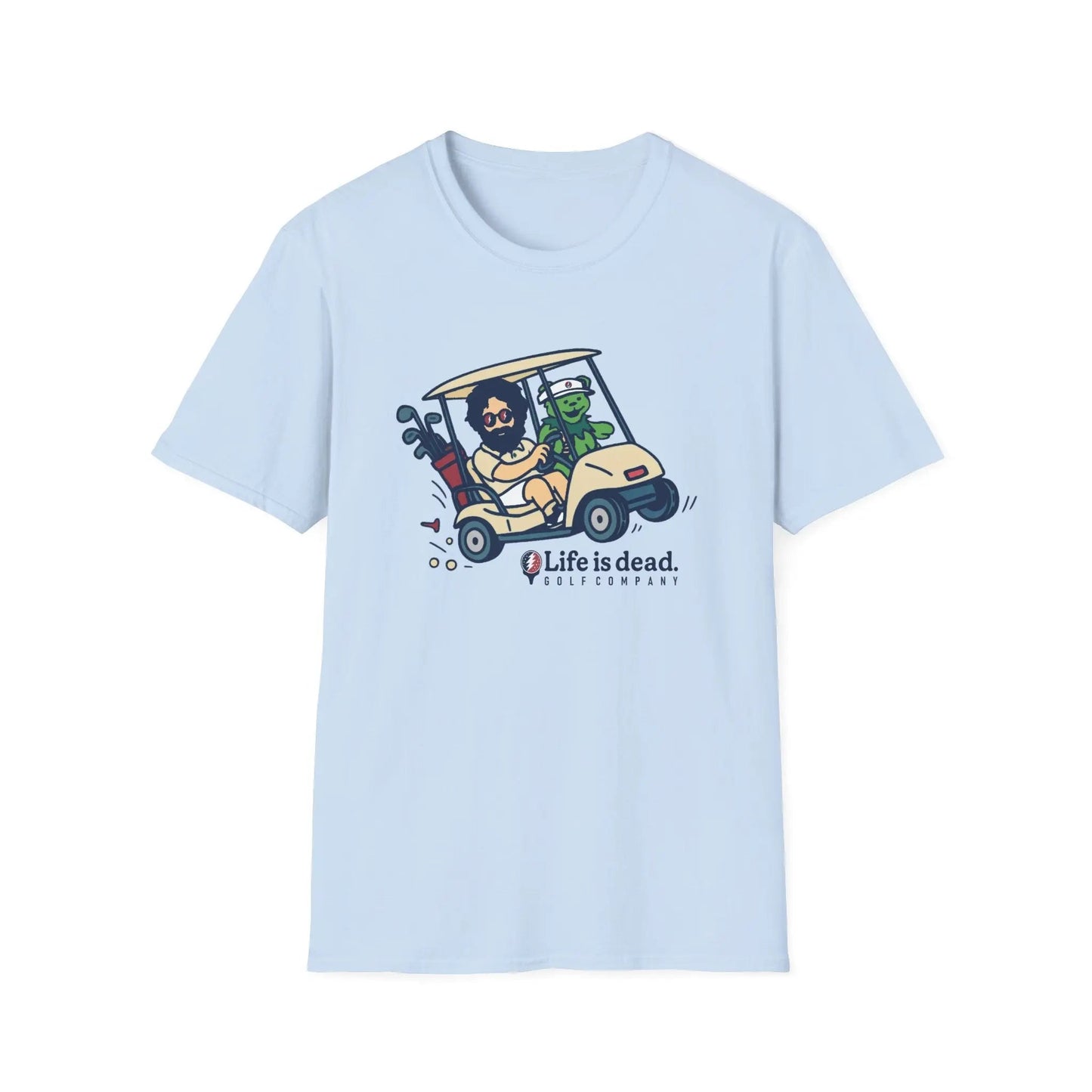 Joy Ridin' Jerry and The Bear - Life is dead.® Golf Company T-Shirt