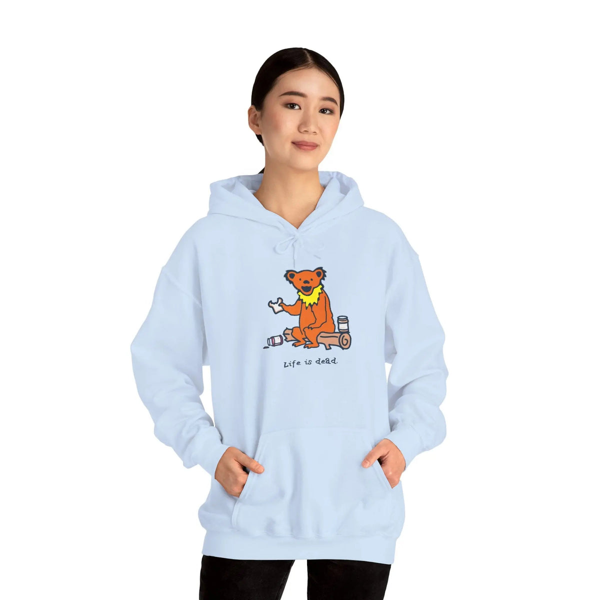 Life is dead.® Snackin' Bear Hoodie