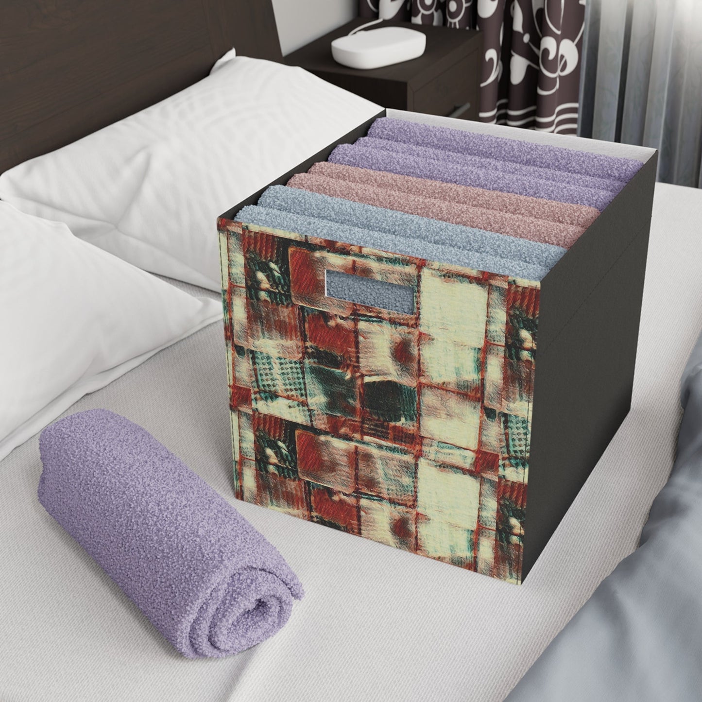 Felt Storage Box - Square Dance