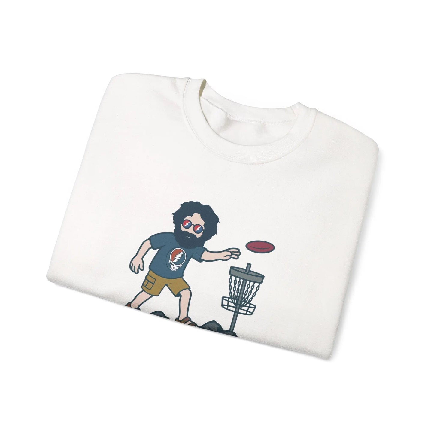 Disc Golfin' Jerry | Life is dead.® Crewneck | Grateful Dead