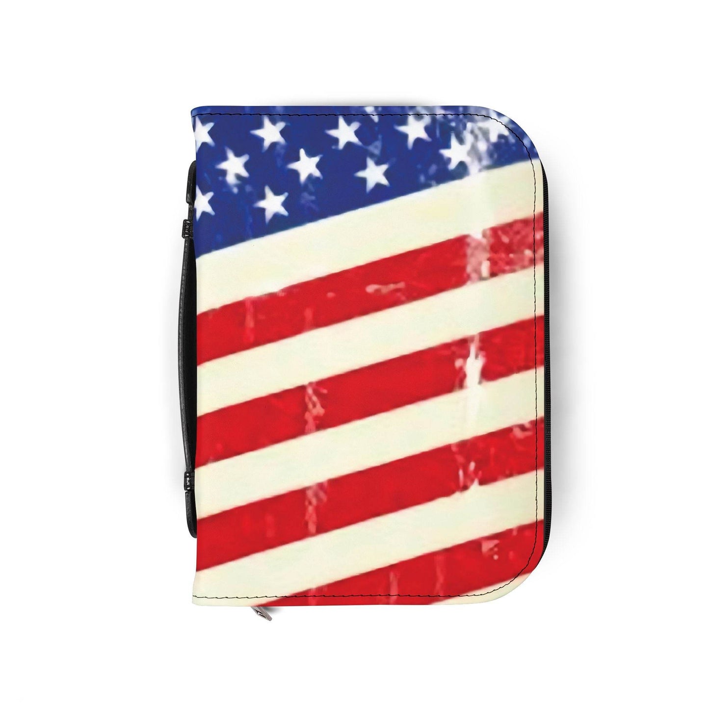 Patriotic Bible Cover - American Flag Design