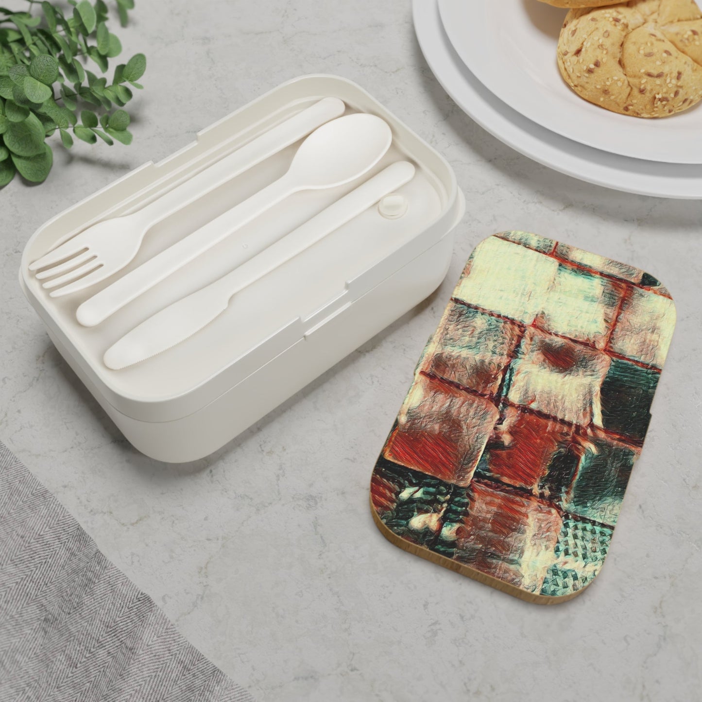 Bento Lunch Box -"Square Dance"