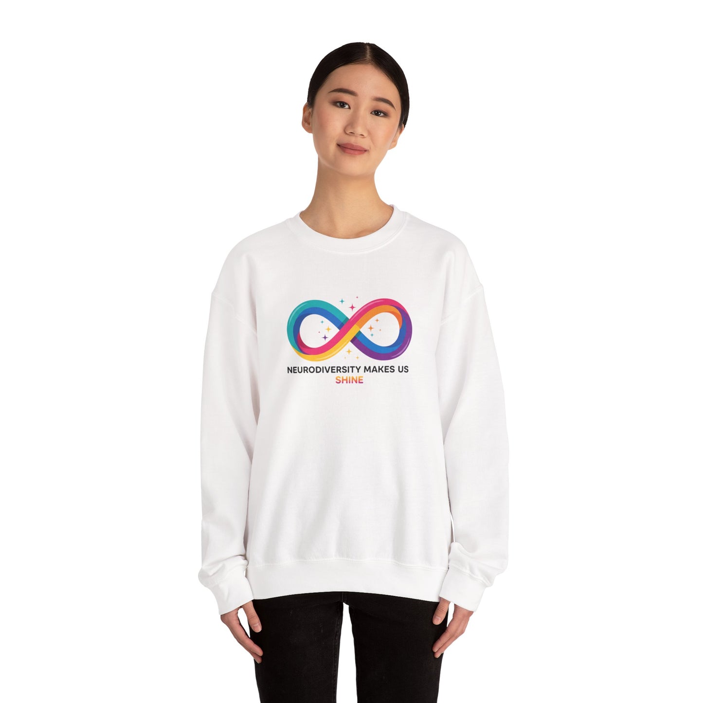 Neurodiversity Makes Us Shine Sweatshirt | autistic pride, neurodivergent affirmation