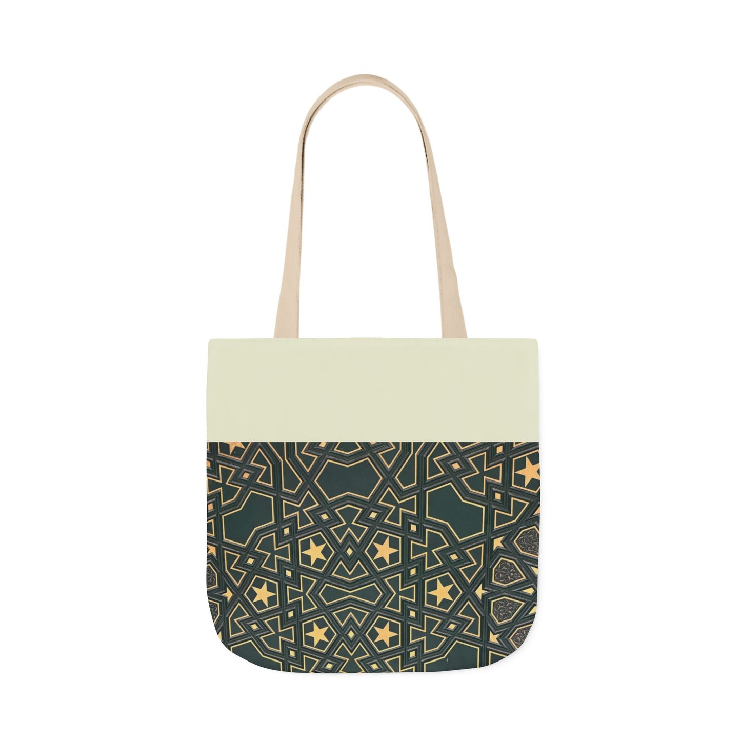 Masjid Al Haram Door Canvas Tote Bag, 2-Color Straps