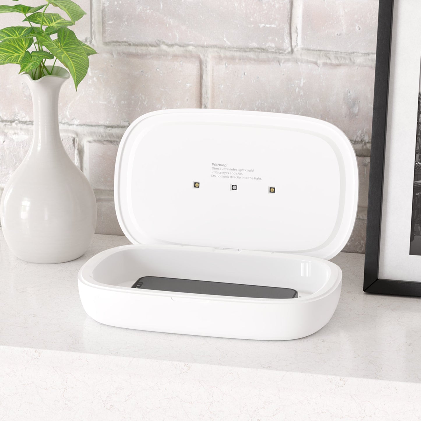UV Phone Sanitizer and Wireless Charging Pad -"QR Code"