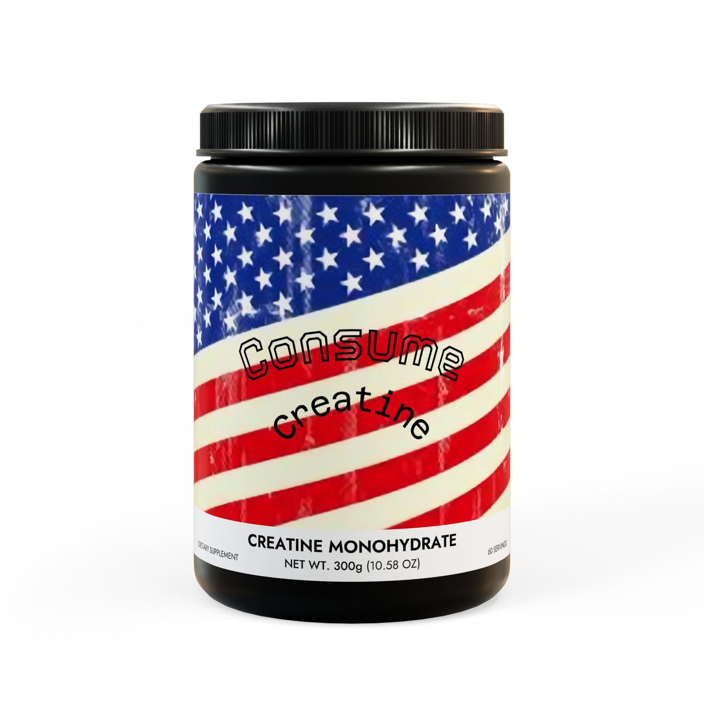 Creatine Monohydrate Supplement (300 g, 10.58 oz) - "Consume"