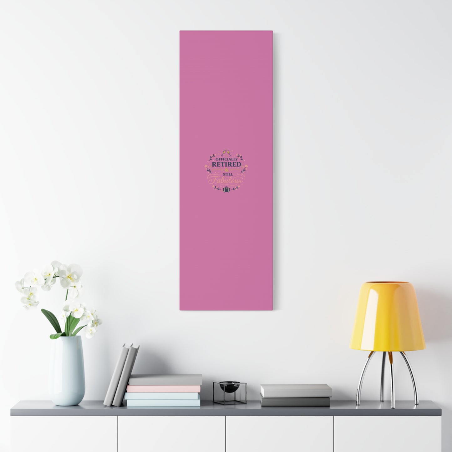 Officially Retired & Still Fabulous Canvas, retirement gifts for women | personalized retirement gifts