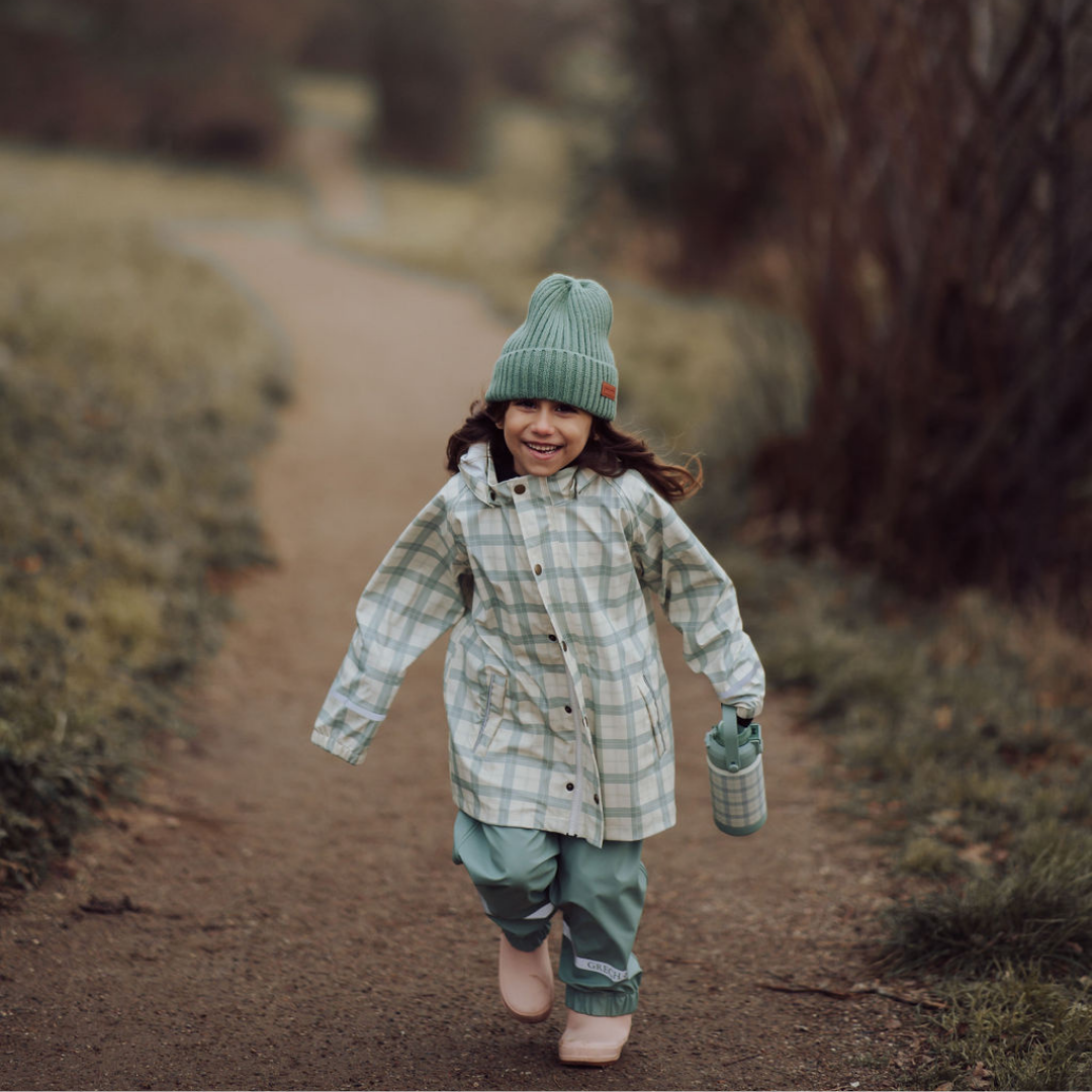 Fishtail Rain Jacket | Fern Plaid