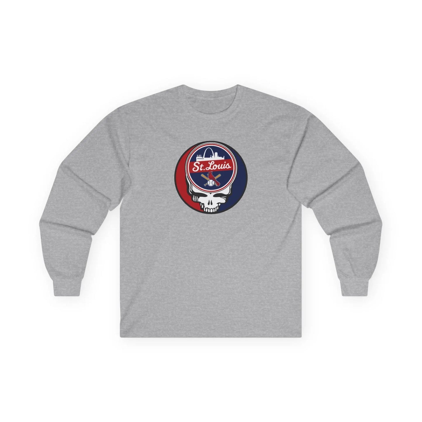 St. Louis Cardinals Original Stealie Grateful Dead Long Sleeve Shirt