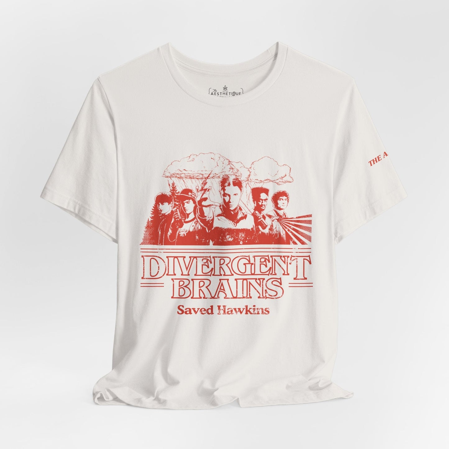 Divergent Brains Saved Hawkins - Adult Unisex Jersey Tee
