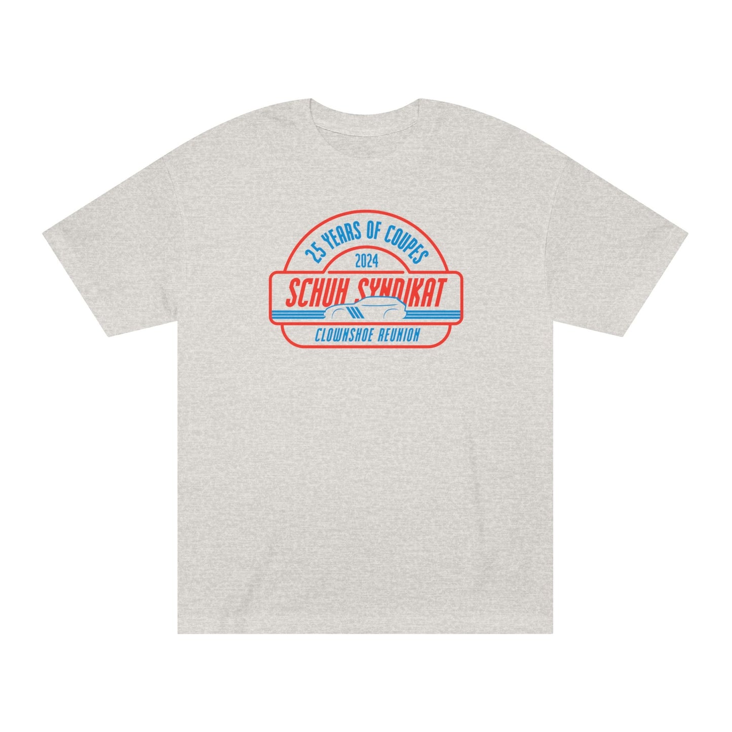 25 Years of Coupes - Schuh Syndikat Clownshoe Reunion Tee - Unisex American Apparel Classic T-Shirt