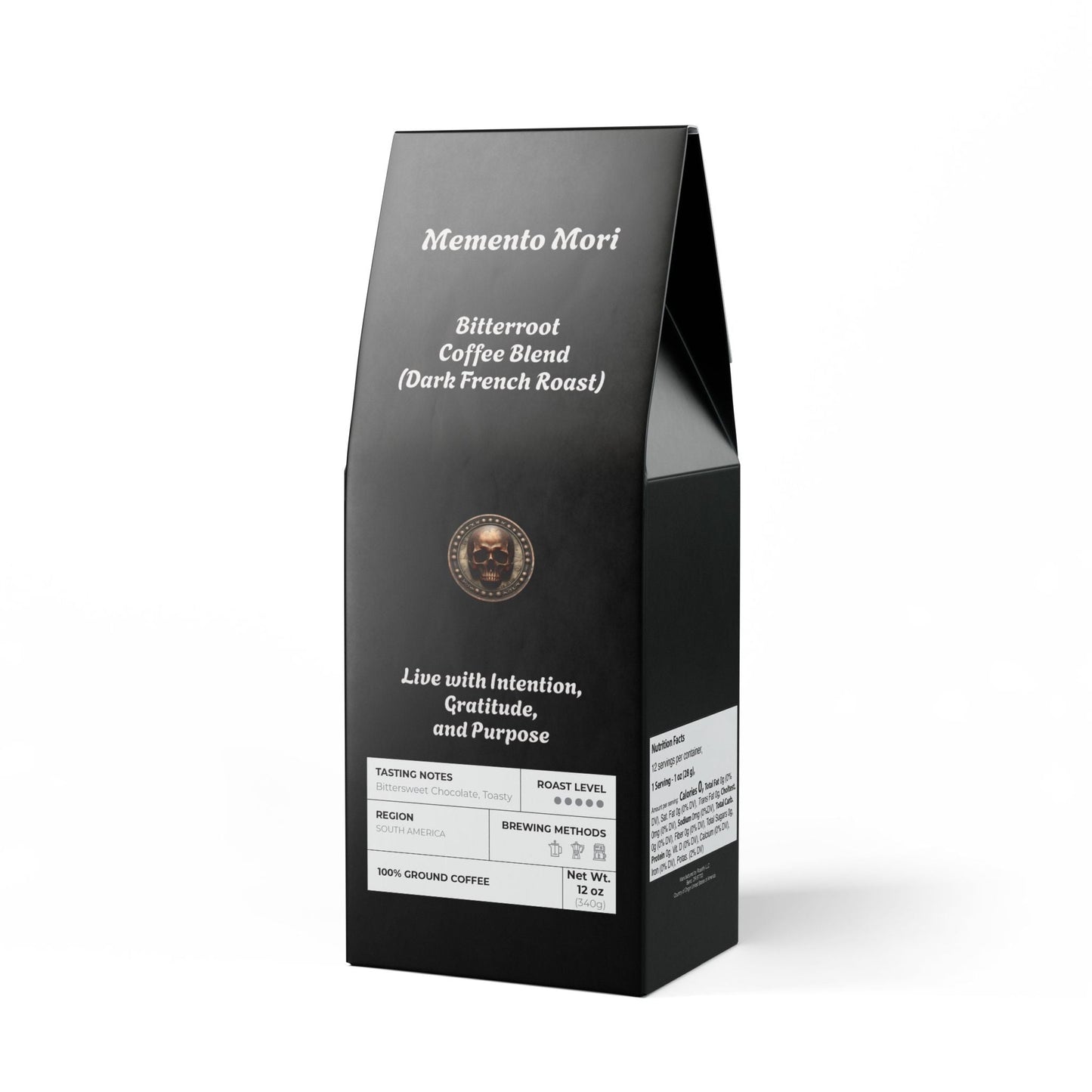 Bitterroot Coffee Blend (Dark French Roast) - "Memento Mori"