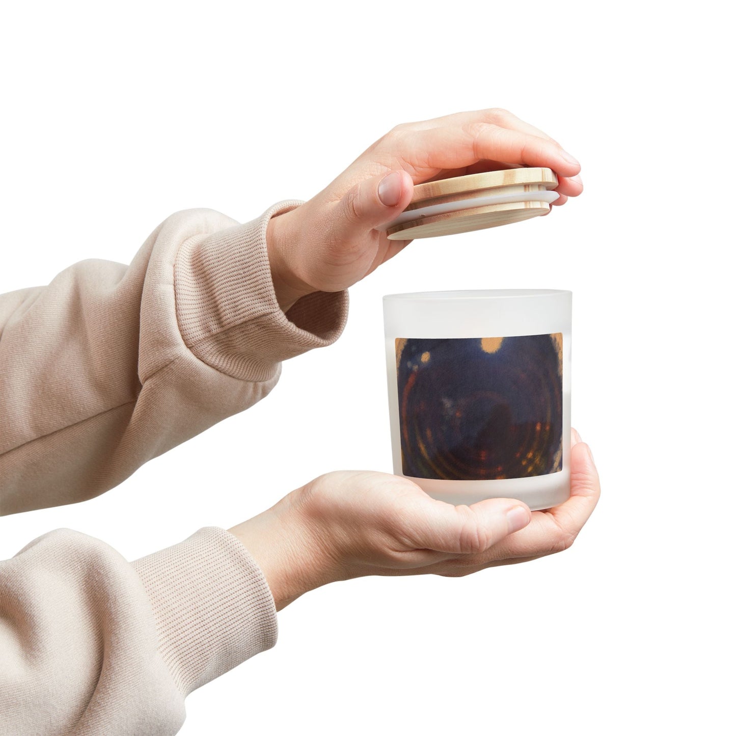 Frosted Glass Candle, 11 oz - "Vintage"