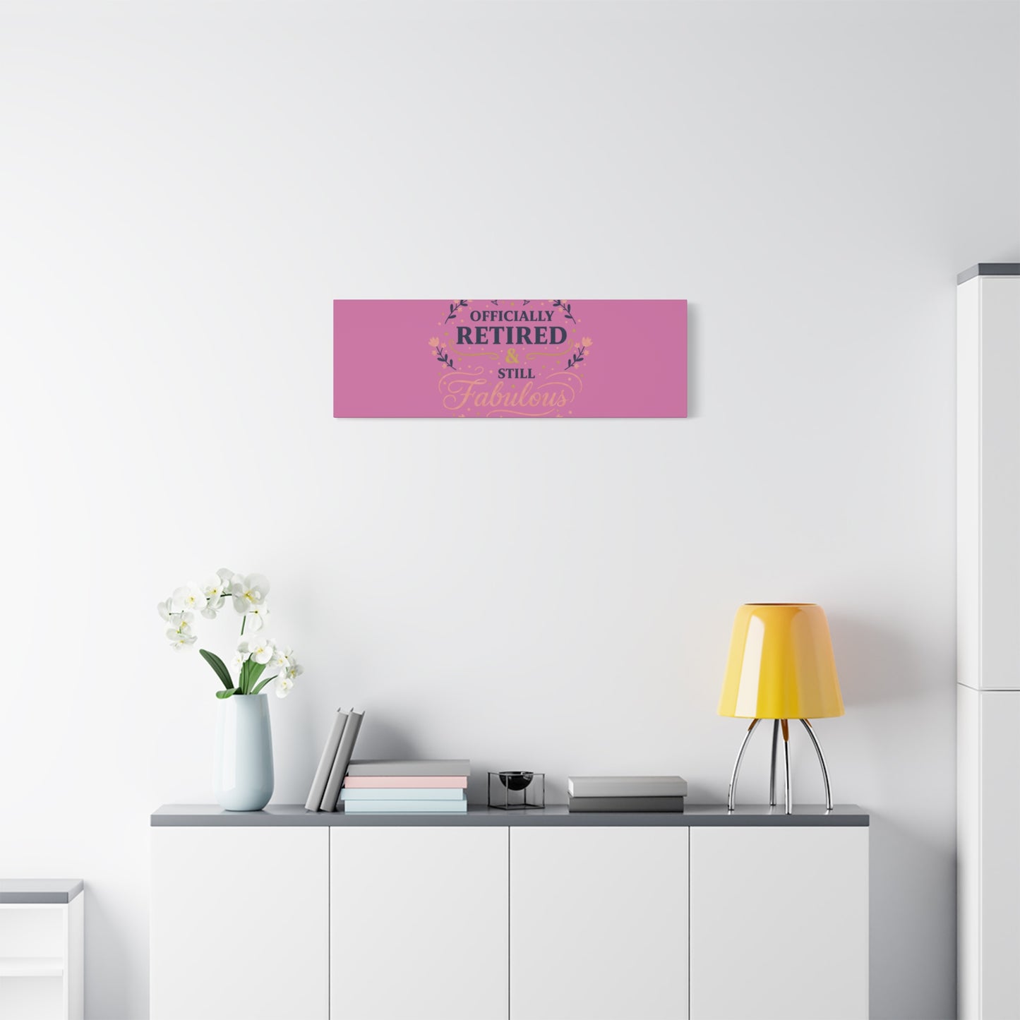 Officially Retired & Still Fabulous Canvas, retirement gifts for women | personalized retirement gifts
