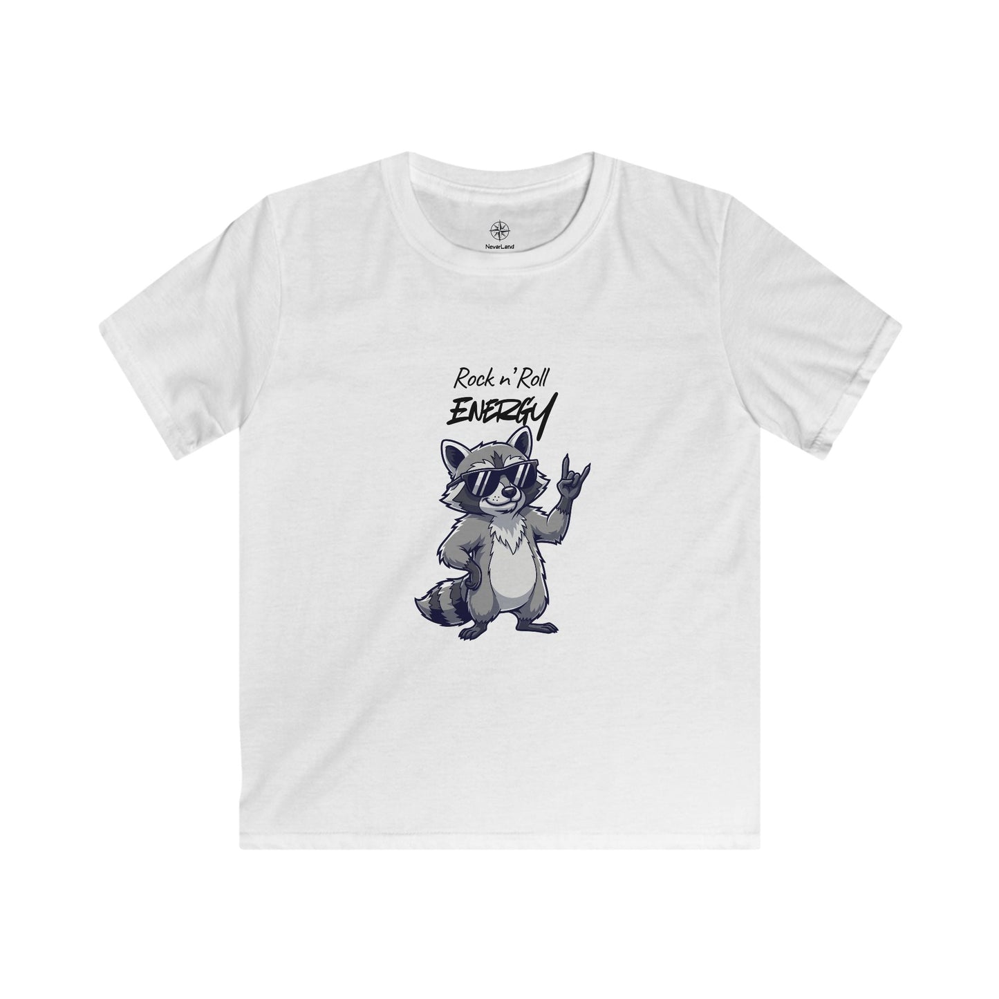 Kids Raccoon "Rock 'n' Roll Energy" Youth Tee - Limited Explorer Drop