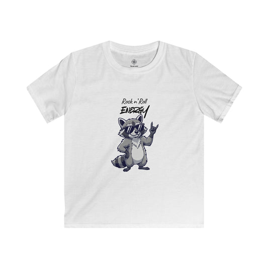 Kids Raccoon "Rock 'n' Roll Energy" Youth Tee - Limited Explorer Drop