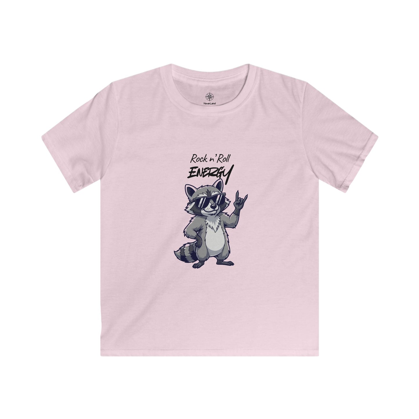 Kids Raccoon "Rock 'n' Roll Energy" Youth Tee - Limited Explorer Drop