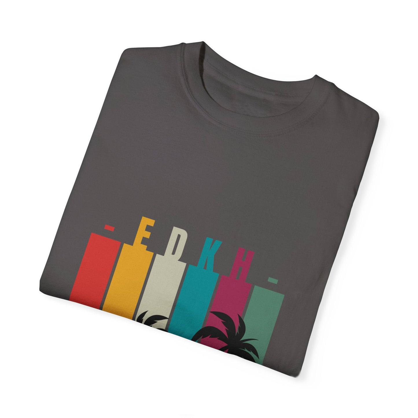 EDK Beach Vibes Unisex Garment-Dyed T-Shirt | Retro Summer Style