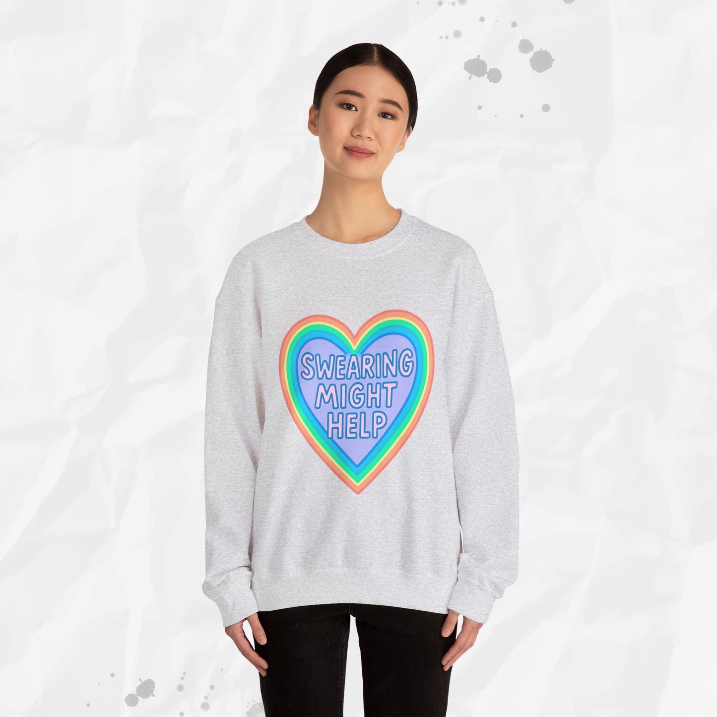 Swearing Might Help – Crewneck Sweatshirt