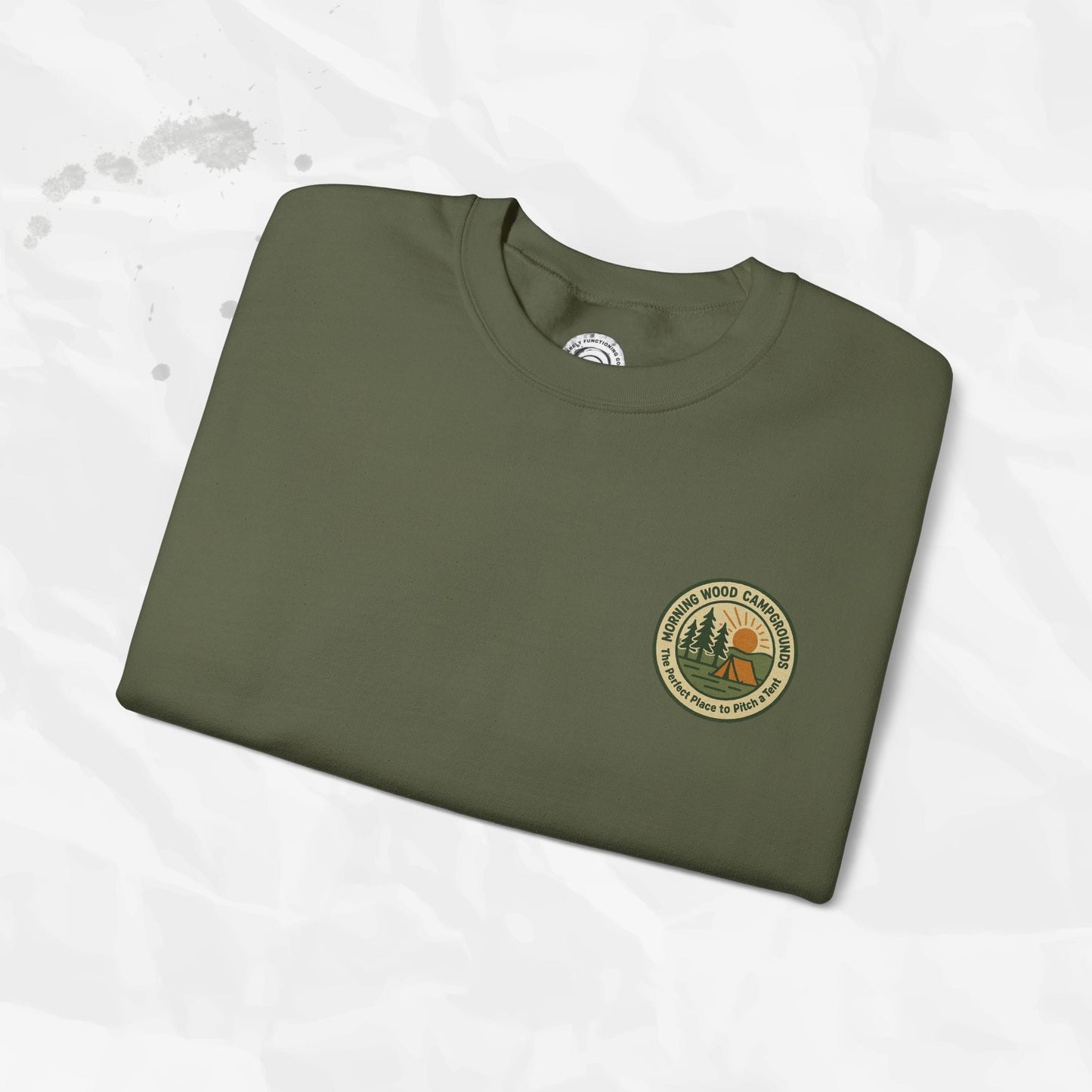 Morning Wood Campgrounds – T-Shirt (Pocket Print)